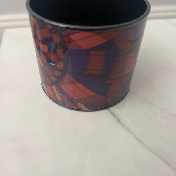 Hermes large cuff bracelet black enamel - Picture 8 of 15